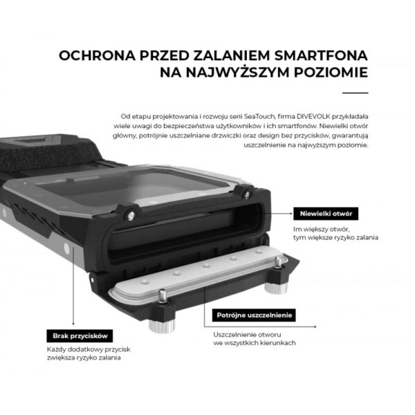 Obudowa podwodna do smartfona DIVEVOLK SEATOUCH 4 MAX - obrazek 4